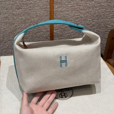 Blue Atoll Toile Bridea Brac Large Model Case Palladium Hardware