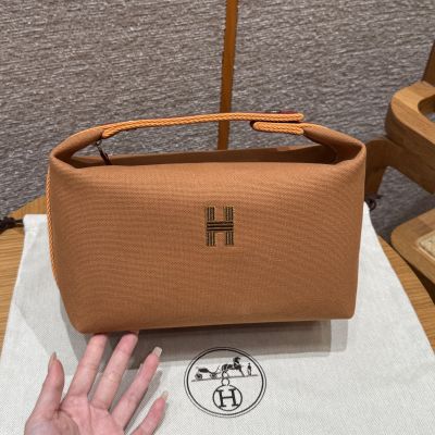 Ocre Toile Bridea Brac Large Model Case Palladium Hardware