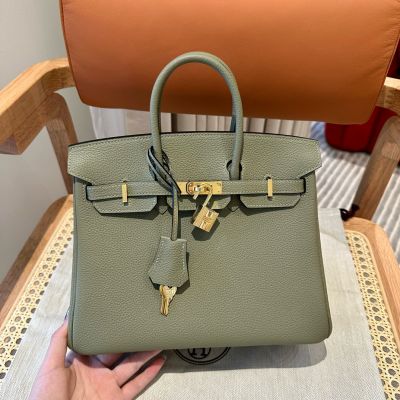 Sauge Togo Birkin 25 Gold Hardware