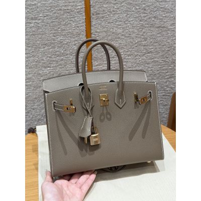 Etoupe Epsom Birkin 25 Gold Hardware
