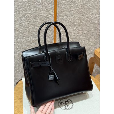 Black Box Birkin 30 Black Hardware
