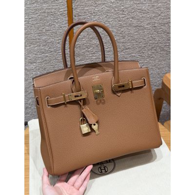 Gold Togo Birkin 30 Gold  Hardware