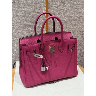 Rose Purple Togo Birkin 30 Palladium Hardware