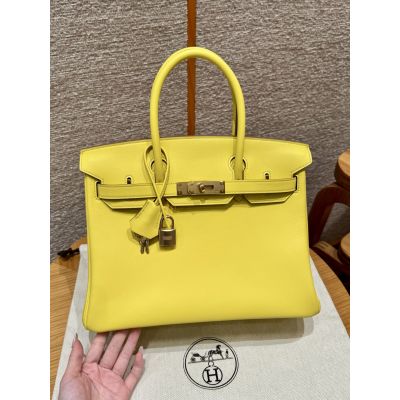 Lime Swift  Birkin 30 Gold Hardware 