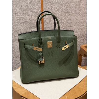 Olive Green Togo Birkin 35 Gold Hardware