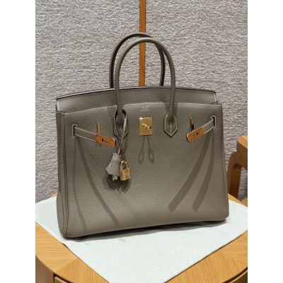 Etoupe Togo Birkin 35 Gold Hardware