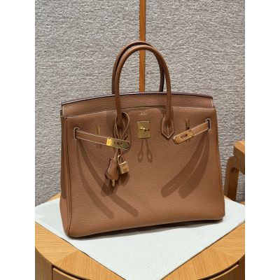 Gold Togo Birkin 35 Gold Hardware