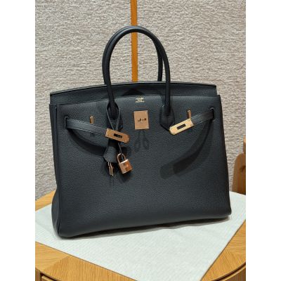 Black Togo Birkin 40 Gold Hardware