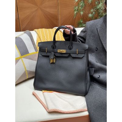 Black Togo Coup de Soleil HAC Birkin 40 Gold Hardware