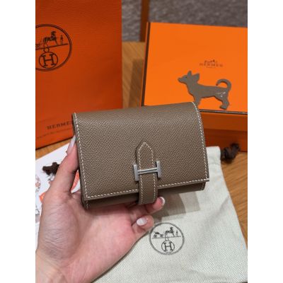 Etoupe Epsom Bearn wallet Palladium Hardware