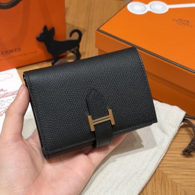 Black Epsom Bearn wallet GoldHardware