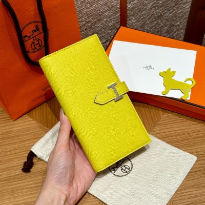 Lime Epsom Bearn Long Wallet Palladium Hardware
