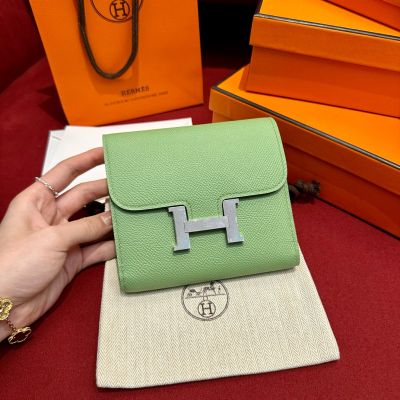Vert Criquent Epsom Constance Short Wallet Palladium Hardware