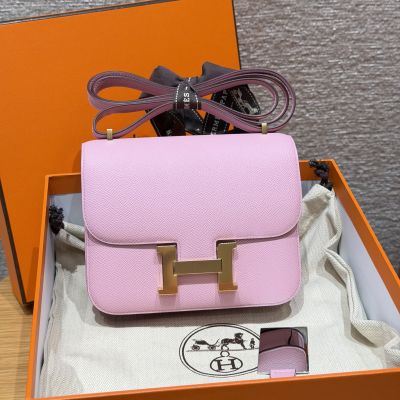 Mauve Epsom Constance 18 Gold Hardware