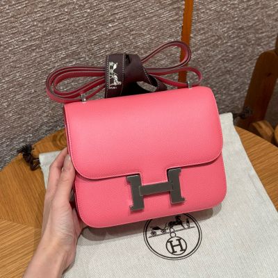 Rose Lipstick Epsom Constance 18 Palladium Hardware