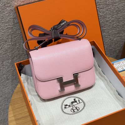 Rose Sakura Chevre Constance 18 Palladium Hardware