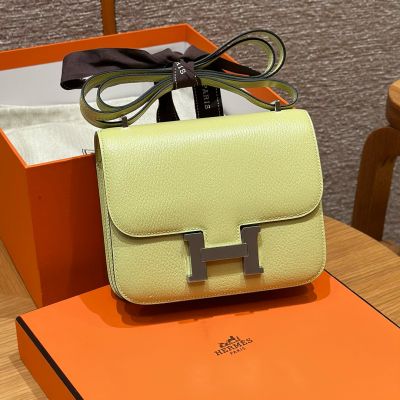 Jaune Bourgeon  Chevre Constance 18 Palladium Hardware