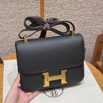 Black Epsom Constance 24 Gold Hardware