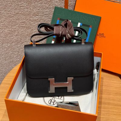 Black Epsom Constance 24 Palladium Hardware