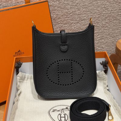 Black Clemence Mini Evelyne 16 Gold Hardware