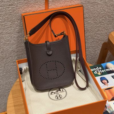 Chocolate Clemence Mini Evelyne 16 Gold Hardware