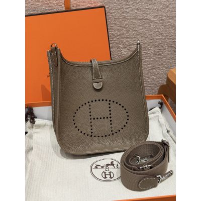 Etoupe Clemence Small Evelyne 23 III Palladium Hardware