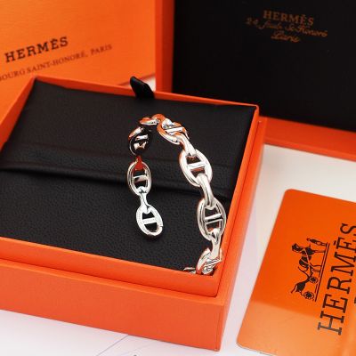 Hermes Cuff Bracelet Palladium metal