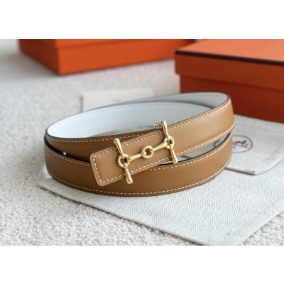 H Equestre Belt Buckle and Reversible leather strap 24mm