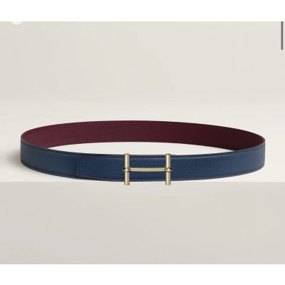 H Dancre  Reversible Leather Belt 32mm