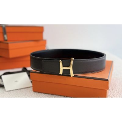 Script Reversible Leather Belt 38mm