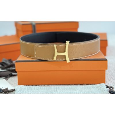 Script Reversible Leather Belt 38mm