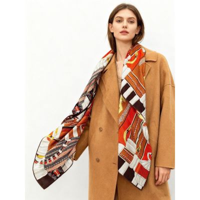 Hermes Cashmere and Silk Shawl 140