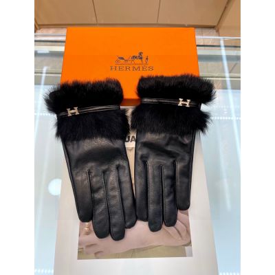 Hermes Lambskin Gloves