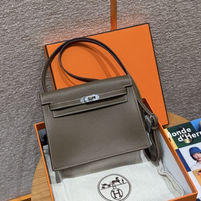 Etoupe Evercolor Kelly Danse II Palladium Hardware