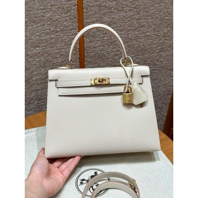 Craie Epsom Kelly 25 Gold Hardware