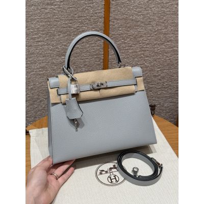 Blue lin Epsom Kelly 25 Palladium Hardware