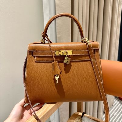 Gold Epsom Kelly 28 Gold Hardware