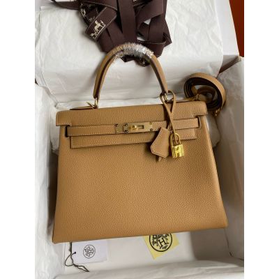 Biscuit Togo Kelly 28 Gold Hardware