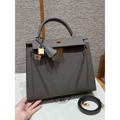 Etain Epsom Kelly 28 Gold Hardware