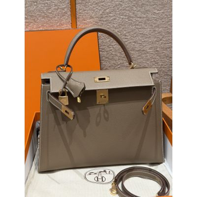 Etoupe Epsom 32 Gold Hardware