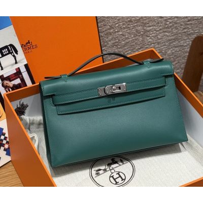 Vert Vertigo Swift Kelly Pochette Palladium Hardware