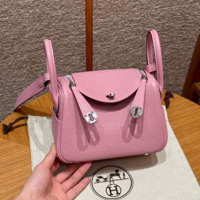 Mauve Sylvestre Clemence Mini Lindy 20 Palladium Hardware