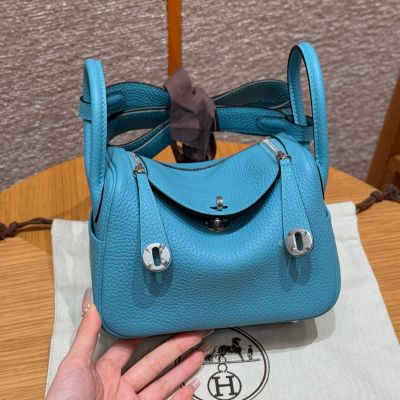 Blue De Nord Clemence Mini Lindy 20 Palladium Hardware