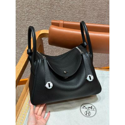 Black Clemence Lindy 30 Palladium Hardware 