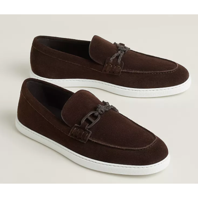 Hermes Suede Ignacio Mocassins,  Size 35-46