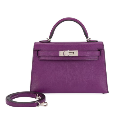 Anemone Chevre Mini Kelly 20 II Palladium Hardware