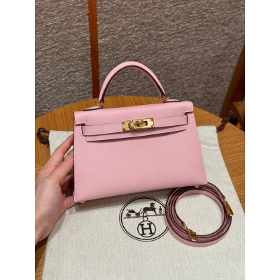 Rose Sakura Epsom Mini Kelly 20 II 