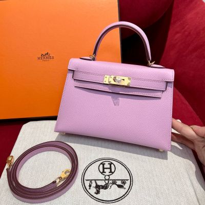 Mauve Sylvestre Epsom Mini Kelly 20 II 