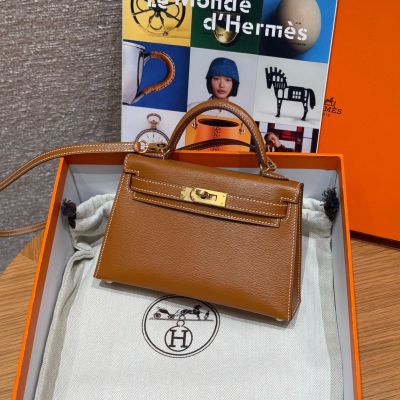 Gold Chèvre  Mini Kelly 20 II 