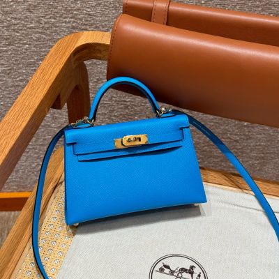 Blue Frida Epsom Mini Kelly 20 II 